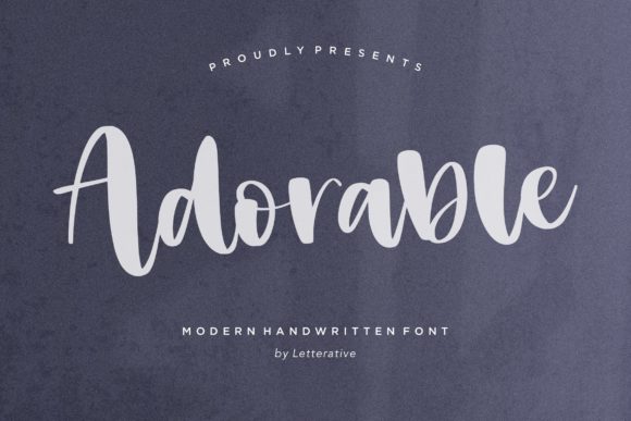 Adorable: A Bold Handwritten Font for Brand Identity