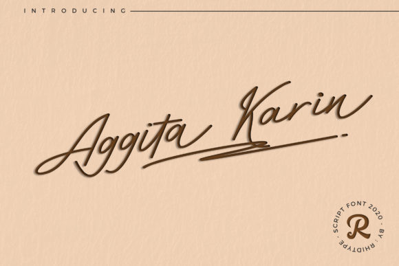 Aggita Karin: A Sweet Handwritten Font for Crafters