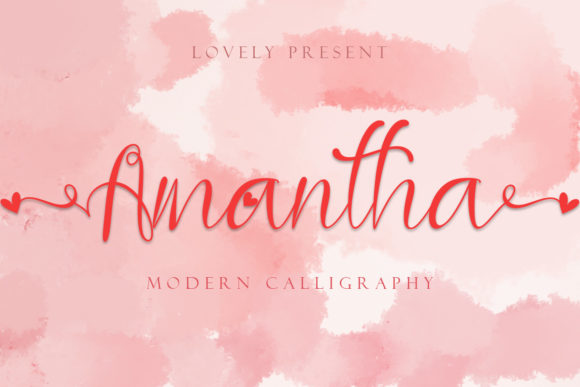 Amantha: A Dreamy Handwritten Font for Small Business Branding
