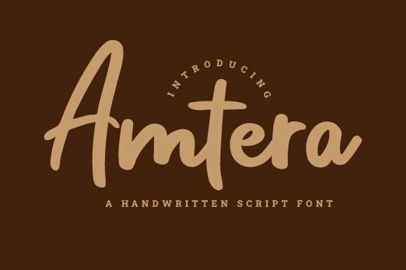 Amtera: A Handwritten Font That Brings Personality to Every Product