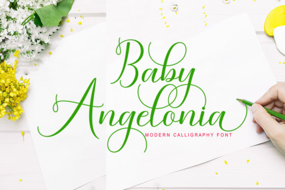 Baby Angelonia: A Modern Handwritten Font for Your Brand