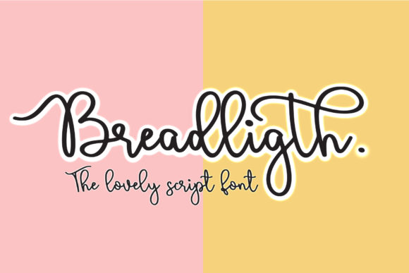 Bread Ligth: A Handwritten Font for Web Design
