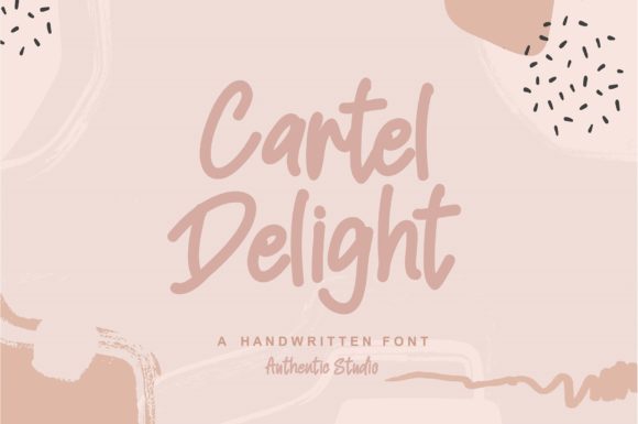 Cartel Delight: A Whimsical Handwritten Font for Playful Branding Projects