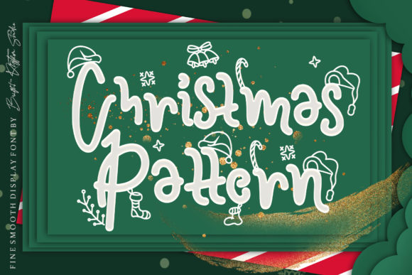 Christmas Pattern: A Festive Handwritten Font for Makers and Sellers