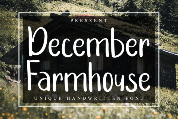 December Farmhouse: A Handwritten Font That Brings Charm to Every Craft