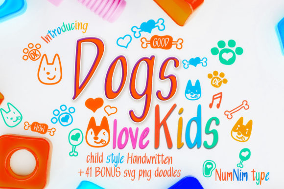 Dogs Love Kids: A Playful Handwritten Font for Digital Designers
