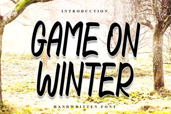 Game on Winter: A Cheerful Handwritten Font for Modern Web Design