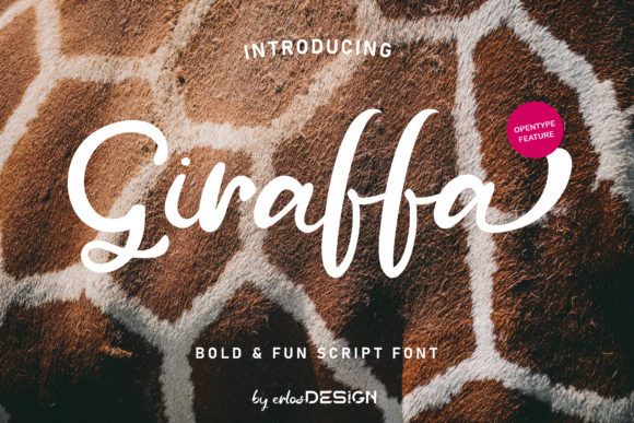 Giraffa: A Bold Script Font for Brand Identity