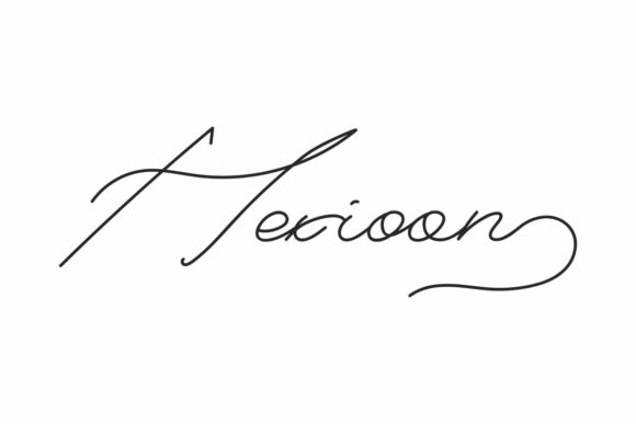Hexioon: A Stylish Script Font for Your Brand