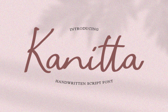 Kanitta: A Timeless Handwritten Font for Makers