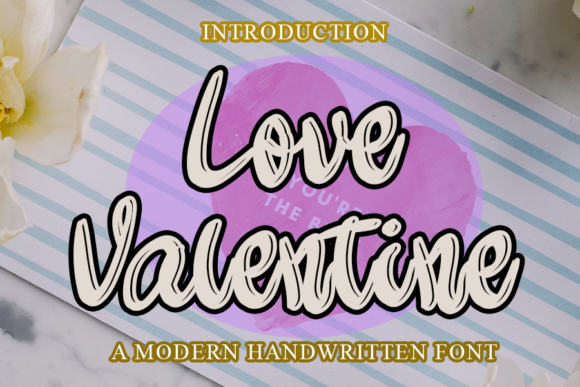 Love Valentine: A Bold Handwritten Font for Modern Editorial Design