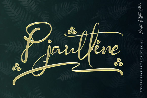 Pjaulline: A Sweet Handwritten Font for Personalized Branding