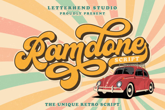 Ramdone: A Retro Bold Script Font for Makers