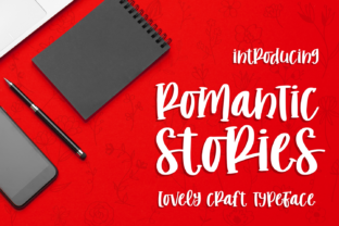 Romantic Stories: A Sweet Handwritten Font for Web Design