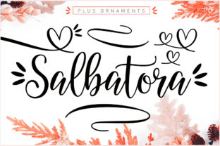 Salbatora: A Refined Script Font for Editorial Design
