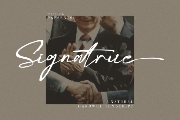 Signatrue: The Handwritten Font for Modern Marketing