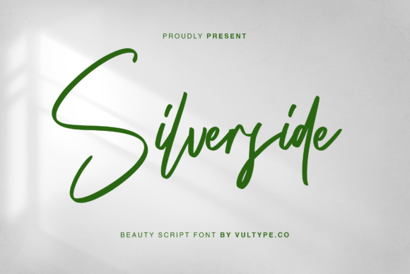 Silverside: A Modern Script Font for Editorial Design