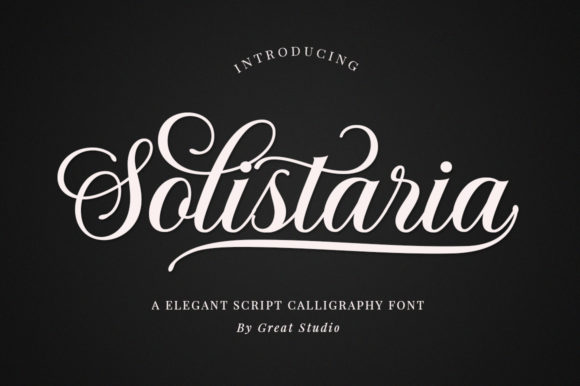 Solistaria: A Sophisticated Script Font for Web Design