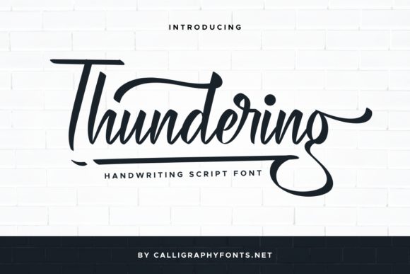 Thundering: The Handwritten Font That Powers Campaign Personality