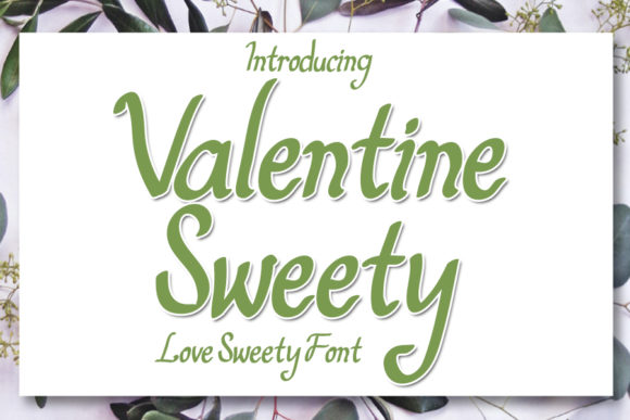 Valentine Sweety: A Handwritten Font for Brand Identity