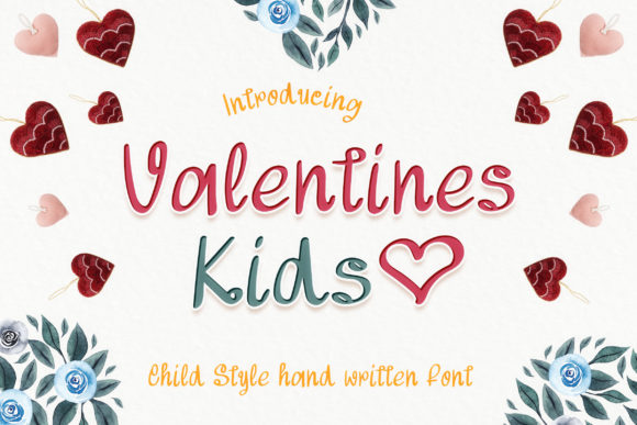 Valentines Kids: A Handwritten Font for Web Design
