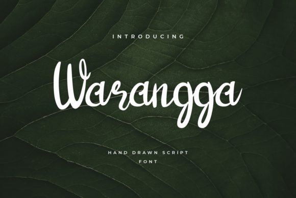 Warangga: An Elegant Handwritten Font for Crafters
