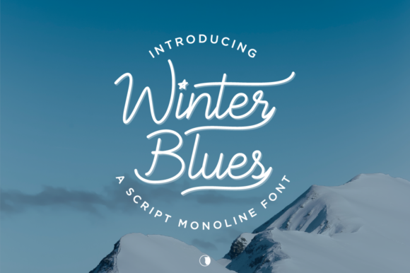 Winter Blues: A Delicate Script Font for Thoughtful Editorial Design