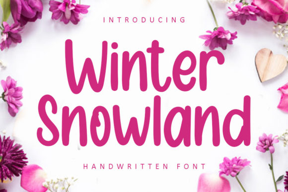 Winter Snowland: A Handwritten Font for Campaigns