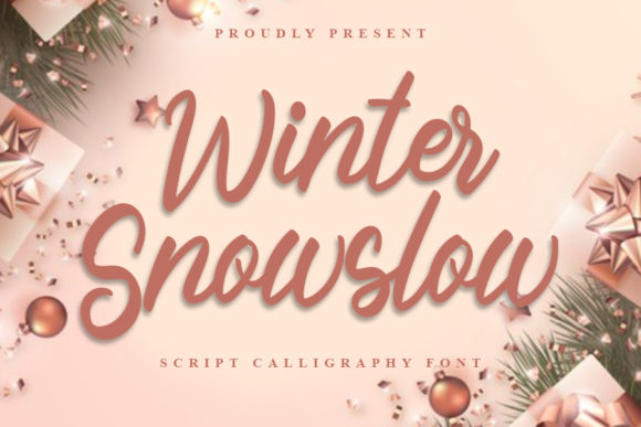 Winter Snowslow: An Elegant Handwritten Font for Crafters