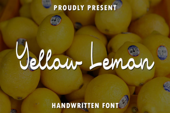 Yellow Lemon: A Sweet Handwritten Font for Editorial Design