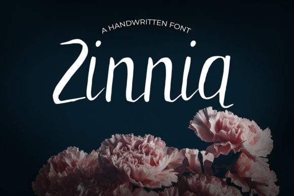 Zinnia: An Elegant Script Font for Editorial Design